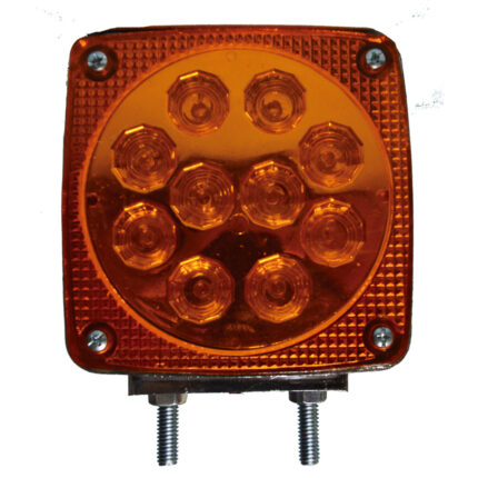 420 DIRECCIONAL CUADRADA 1 o 2 TOR CROMO   24 LED